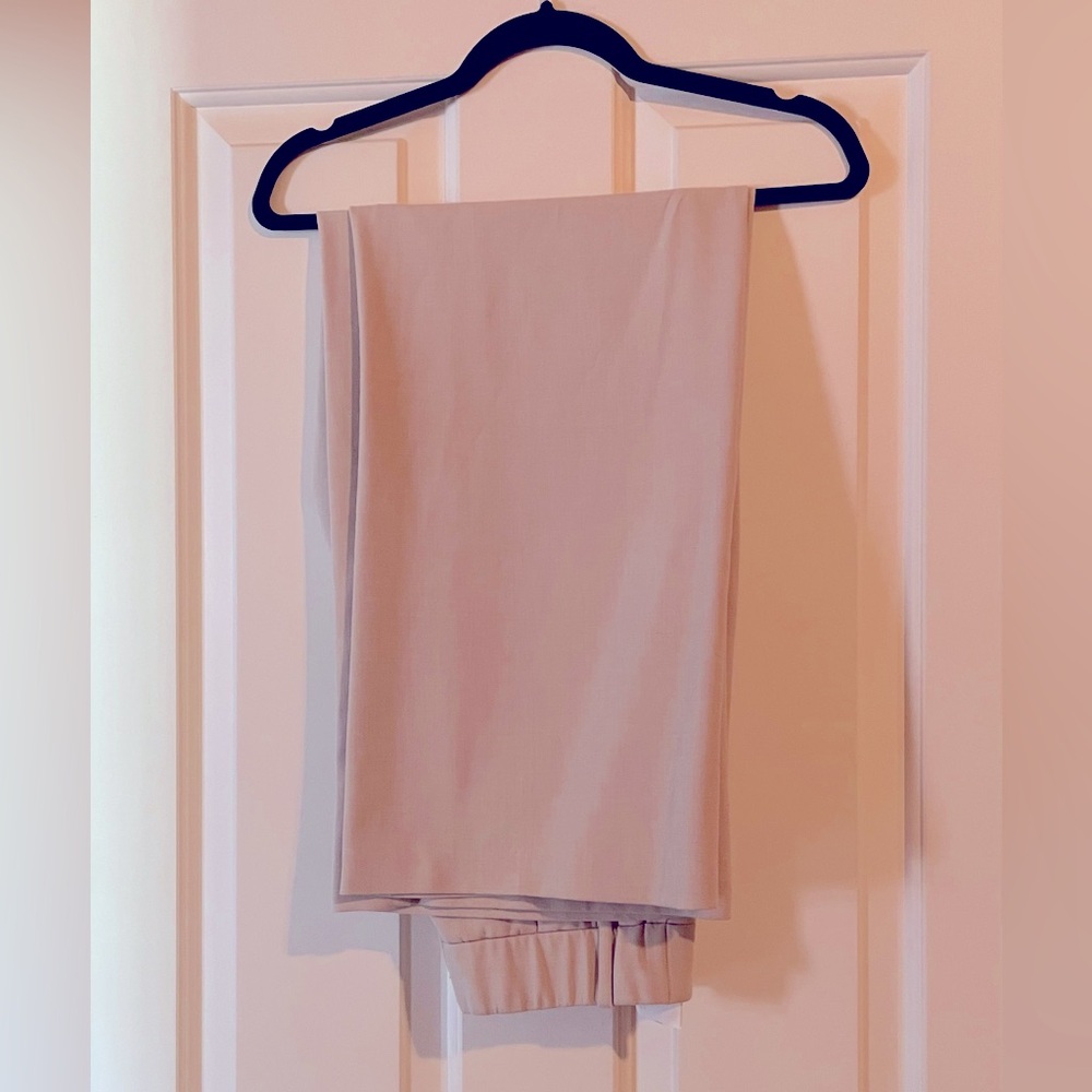 Abercrombie & Fitch Tailored Wide Leg Pants, Cream, Medium
